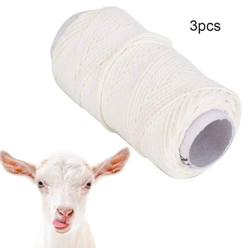 [Australia - AusPower] - Surgical Suture Material, Silk 4.5 x 2 x 2 cm, 3 Pcs/Set, Easy to Remove Veterinary Suture Thread for Cattle (18 Gauge Suture) 