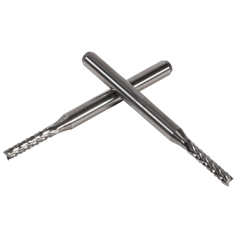 [Australia - AusPower] - 2mm Cemented Carbide End Mill CNC Router Bits 37mm 2 Flute SMT PCB Cutting Tool , Pack Of 10 