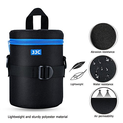 JJC ET-74B Lens Hood & Padded Lens Case Pouch for Canon RF 100-400mm f/5.6-8 is USM, Canon EF 70-300mm f/4-5.6 is II USM Lens
