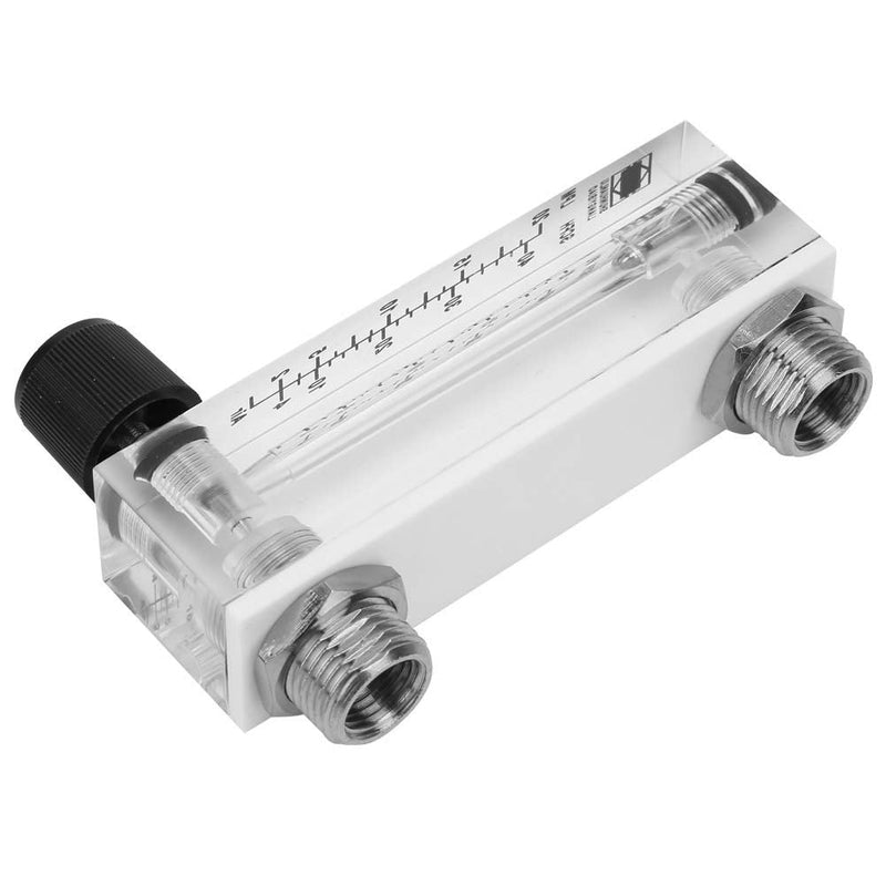 [Australia - AusPower] - Gas Flowmeter LZM-6T Panel Type 2-20LPM/4-40SCFH Flowing Meter Flowmeter Brass Female Rotor Adjustable Knob Liquid Meter for Measuring Controlling Gas 