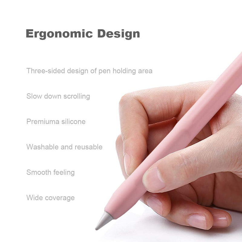 [Australia - AusPower] - YINVA Case for Apple Pencil Apple Pencil Accessories Grip Holder for Apple Pencil 1st Generation Cover Sleeve for Apple Pencil with Protective Nib Cover for iPad Pencil(Pink) Pink For 1st Gen 