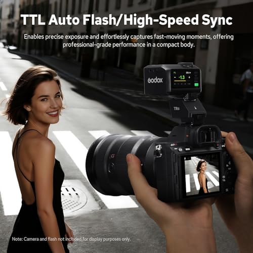 Godox TR-S TTL Hot Shoe Riser for Sony, with 6 Adjustment Levels (0-90°) TTL Function HotShoe Extender Mount Adapter for Godox TTL Mini Flash iT20 iT30Pro