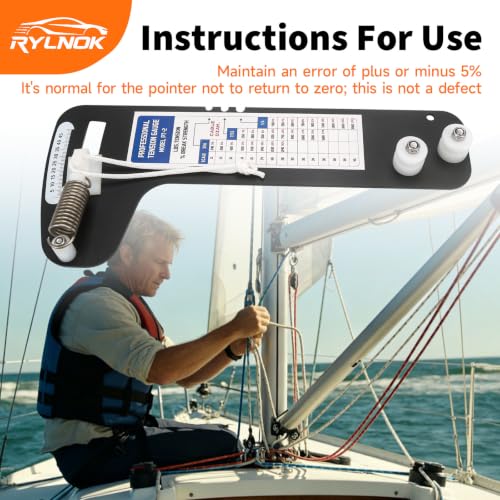 RYLNOK PT-2 sailboat rigging tension gauge for 3/16 and 7/32 inch cable diameters