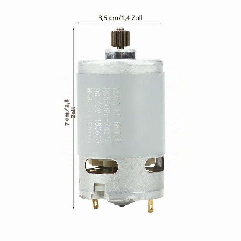 9 Teeth Gear DC Motor, 12 V 90 W Industrial DC Motor with One Speed for Drill