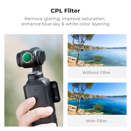 K&F CONCEPT Wide Angle Lens & Black Diffusion 1/4 & ND2-32 & CPL Filter Set Magnetic Effect & ND & CPL & Wide-Angle Lens
