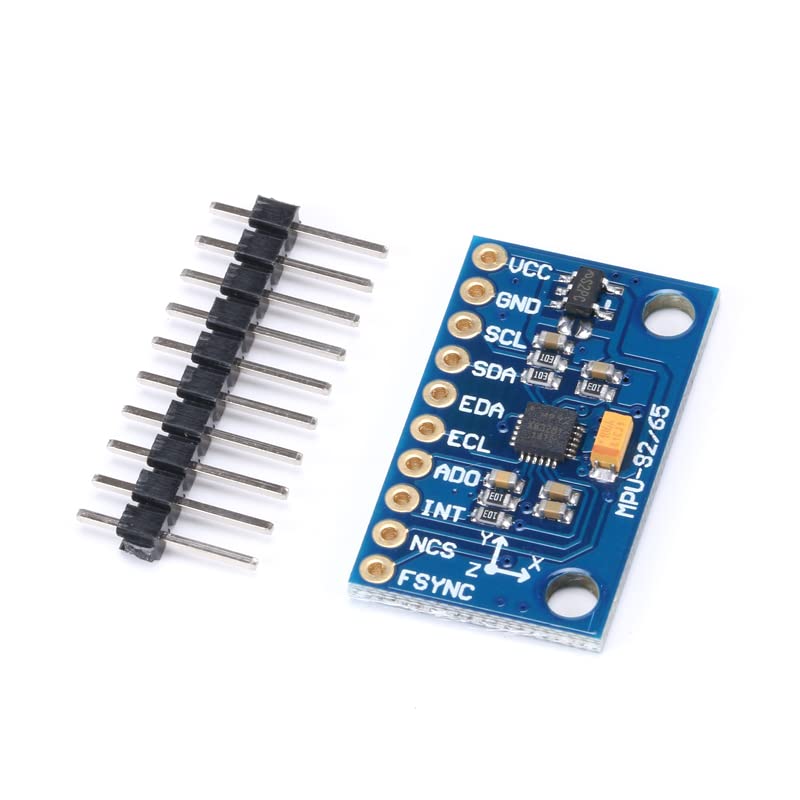 [Australia - AusPower] - 3Pcs GY-MPU9250 9 Axis Sensor Module 9 Axis Attitude Acceleration Gyroscope Sensor Module Magnetic Field Sensor Module 9 DOF Accelerometer 16 Bit AD Converter Data Output IIC I2C SPI 