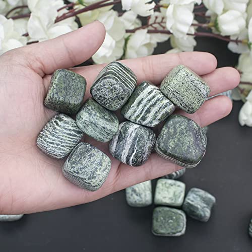 BEZAVO Swiss Opal Crystal Stones Bulk Natural Tumbled Home Decor, 1 LB