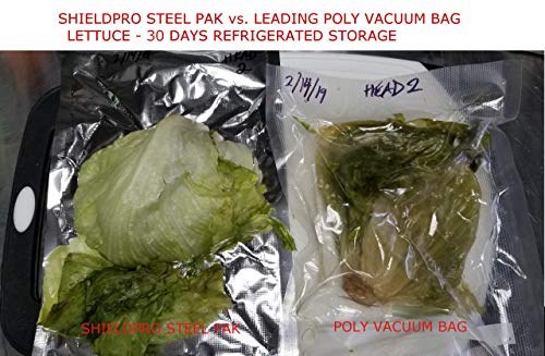 Mylar Vacuum Seal 8"x16' or 11"x16' Rolls | SteelPak Textured/Embossed Vacuum/Heat Seal Rolls to Create Custom-Sized Vacuum Sealer Bags (3, 11"x16') 3 11"x16'