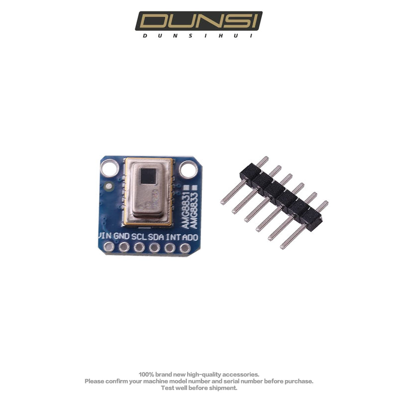 [Australia - AusPower] - DUNSIHUI AMG-8833 Thermal Camera Sensor AMG8833 88 IR Breakout Imager Array Temperature Sensor Module for Ardu ino Rasp Berry Pi Grid-Eye 8x8 Infrared Camera Array Board IIC I2C 3-5V 