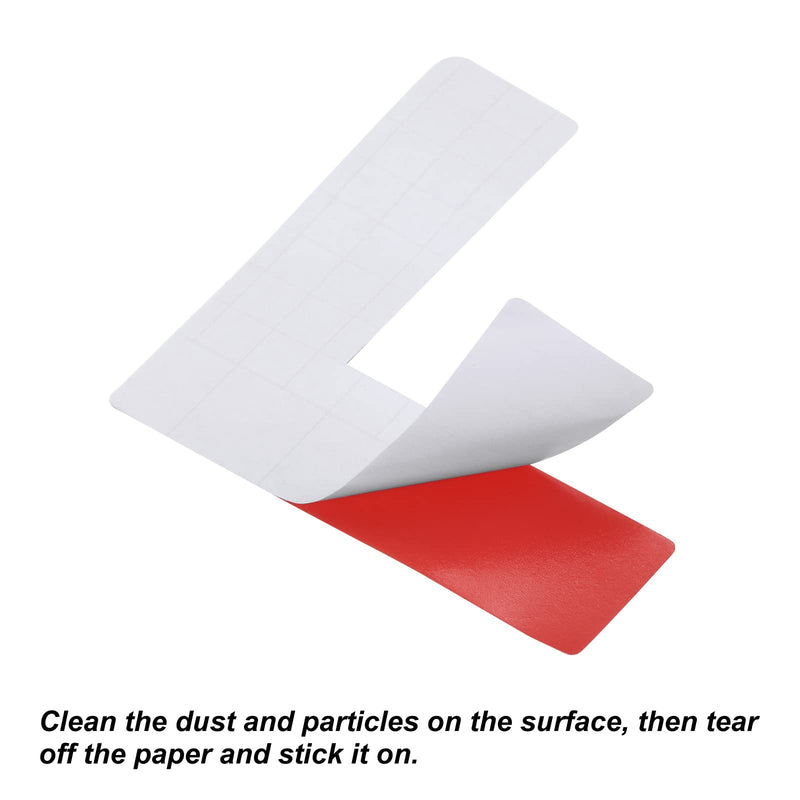 [Australia - AusPower] - PATIKIL 5s Location Marking Corner 4x4x1.2 Inch 20 Pack L Shaped Floor Marker for Office Table Top, Desk, Warehouse Floor, Red 4x4 Inch 