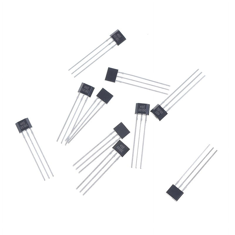 [Australia - AusPower] - 10Pcs Hall Element 49E Oh49E Ss49E Linear Sensor Hall Sensor Industrial Electrical 