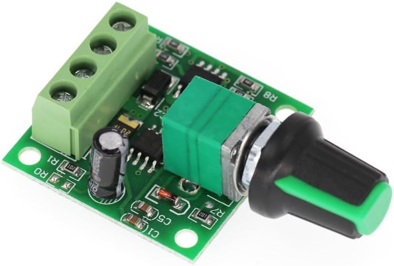 [Australia - AusPower] - RR-PWM Low Voltage DC 1.8V 3V 5V 6V 12V 2A Motor Speed Controller, 1803BK 1803B Adjustable Driver Switch 