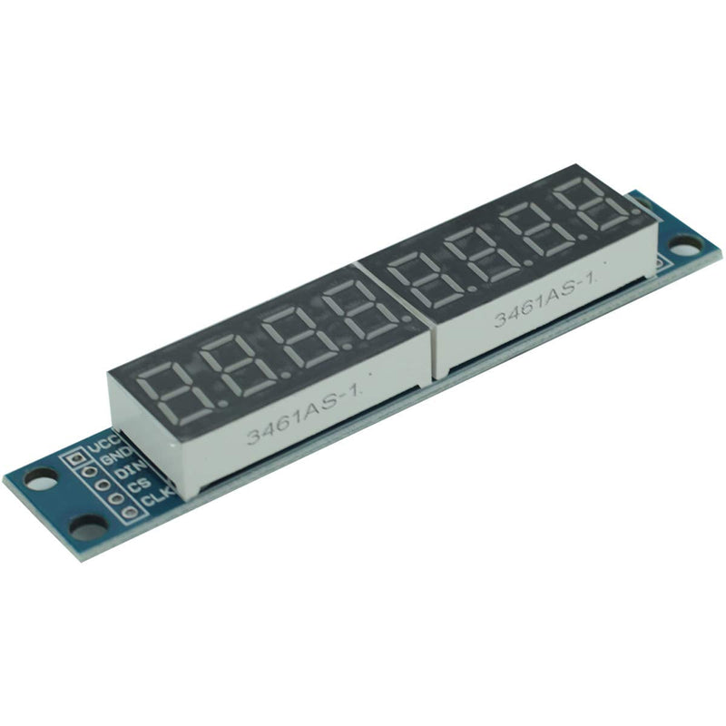 [Australia - AusPower] - DEVMO 4pcs 8-Digit 7 Segment Module MAX7219 8 Bit Digital Segment Tube LED Display Module Supports Cascade Eight Bit Serial 3 IO Ports Compatible with Ar-duino MCU/51/AVR/STM32 