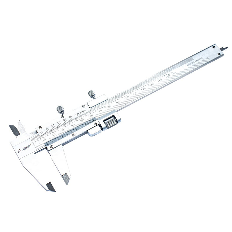 [Australia - AusPower] - Dasqua 1490-7005 0-150Mm / 0-6" Stainless Steel Vernier Caliper with Fine Adjust 