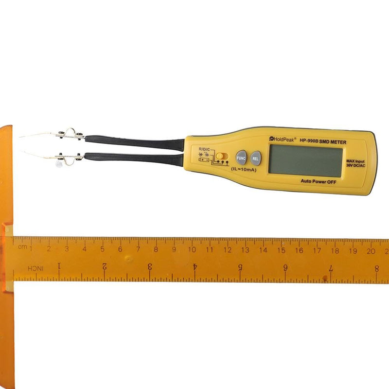 [Australia - AusPower] - FEIYING Handheld Multimeter Tweezer HP-990B Battery not Included Yellow LCR Meters Surface Mount Capacitance Tester 