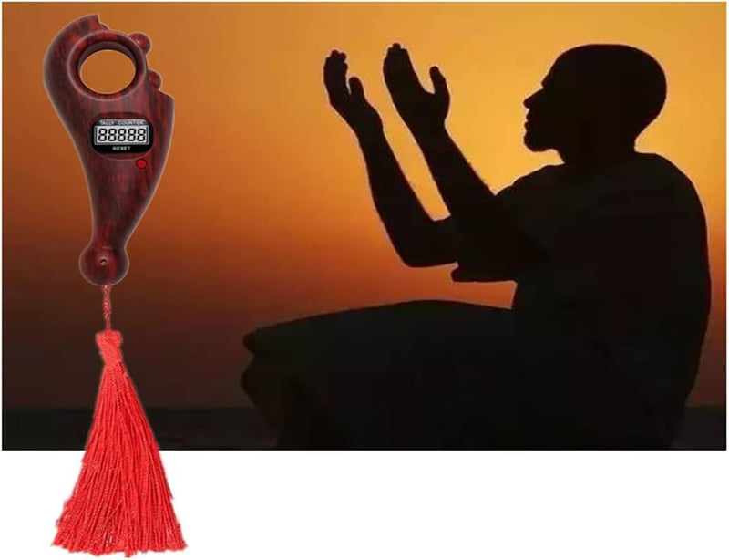 [Australia - AusPower] - 2 pcs Digital Counter,Buddha Beads Counter,LCD Digital Display Counter,Buddha Beads Digital Finger Counter,Portable Mini Chanting,for Prayer,Buddhist Meditation, Relaxation,Active Fingers 