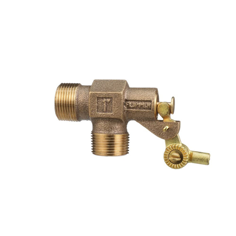 [Australia - AusPower] - Watts ST1000 Series 1" Bronze Standard Duty Float Valve, Male NPT Inlet & Outlet, Machined Flange, Serrated Arms, Replaceable Seals, Pivot Arm & Plunger Assembly, Max Working Temperature 180° F 