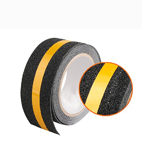 Anti Slip Traction Tape with Reflective Stripe,Yellow Reflective Anti Slip Safety Grit Non Slip Tape Highest Traction 1.97 Inch x 16.4 Foot,Anti-Slip Tape, Floor tape,stairs Tape,Safety Tape