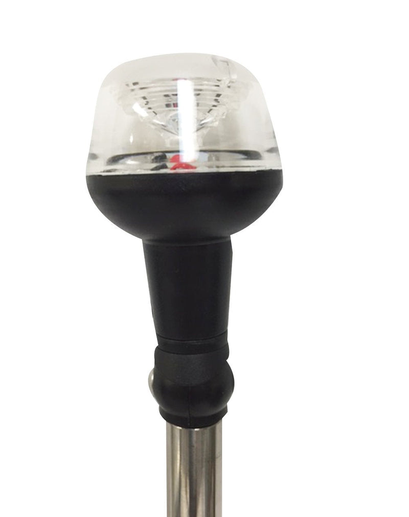 Pactrade Marine Boat 25" LED All-Around Stern Pole Light w/Base USCG 2NM for Pontoon, Sport and Fishing Boat