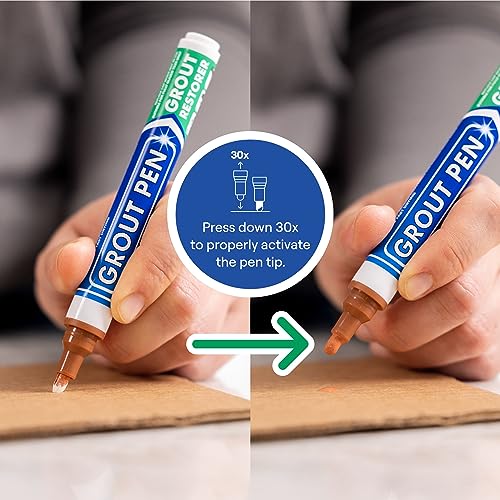 Rainbow Chalk Markers Limited terracotta tile grout pen with narrow 5mm tip, 7mL marker for grout lines