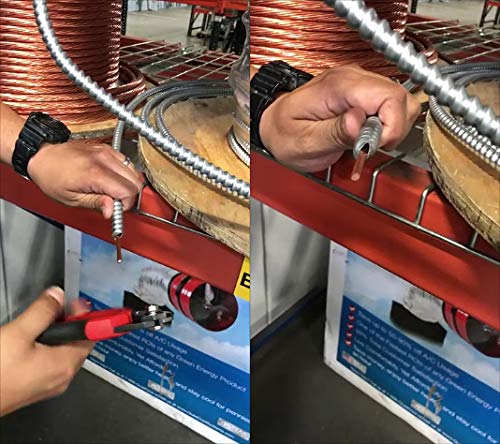 Ascend Tools 7 inch Wire Rope & Electrical Cable Cutter for Railing, Aircraft Seismic Structural Bicycle Cable | Induction Hardened Blades, No Frayed Cuts 7 inch Wire Rope Cutter