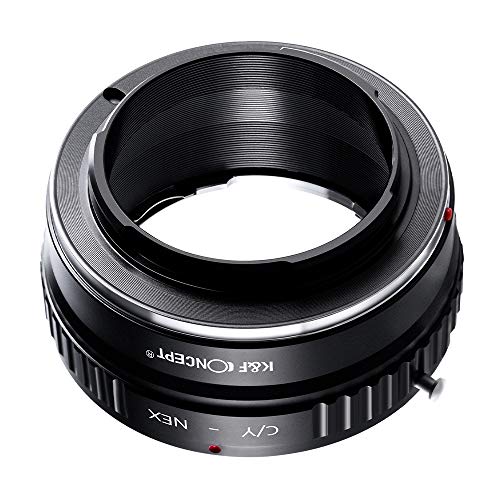 K&F Concept Lens Mount Adapter, Contax/Yashica (C/Y) Lens to Sony Alpha NEX E-Mount Camera C/Y-NEX