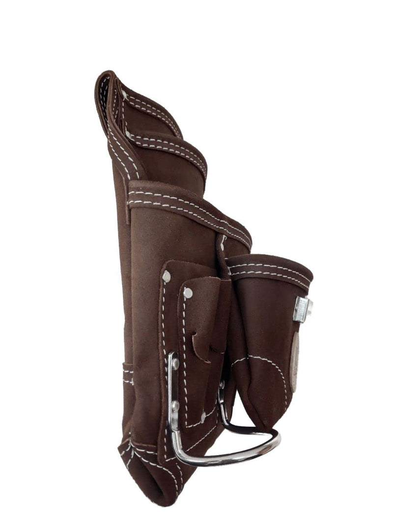 Zeluga 20-114 10 Pocket Rigger Heavy Duty Suede Leather Tool Bag, Brown