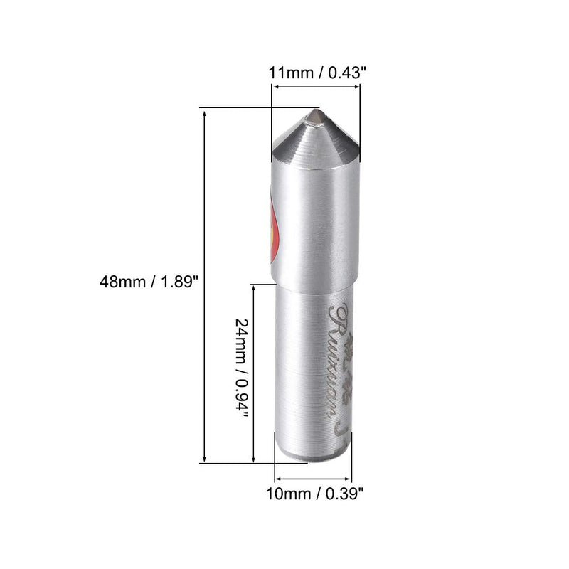 [Australia - AusPower] - uxcell Diamond Grinding Wheel Dresser 10mm x 24mm Single Point Dressing Tool for Surface Truing Deburring 
