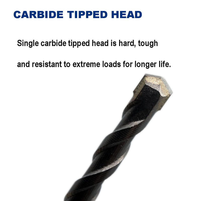 3/4-Inch x 12-Inch Carbide-Tipped SDS-Plus Rotary Hammer Drill Bit for Concrete, Brick, Stone, Pack of 2 3/4" x 12"