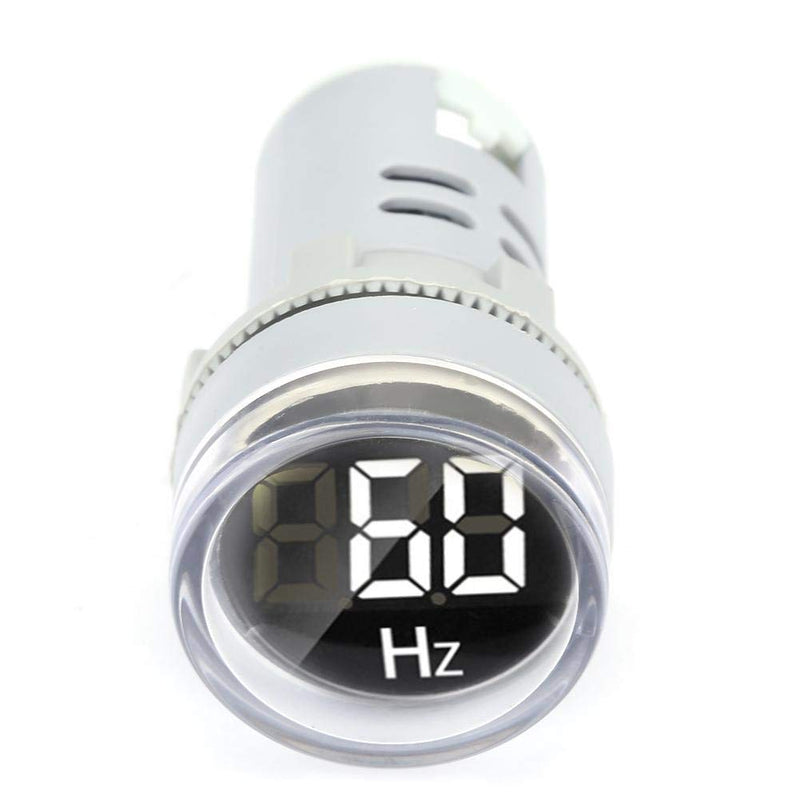 [Australia - AusPower] - YWBL-WH AC Round Frequency Meter LED Digital Display Hz Frequency Indicator Light 