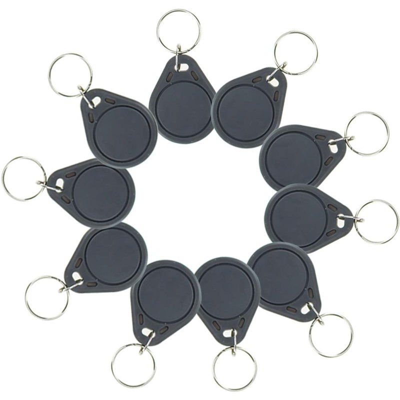 [Australia - AusPower] - (Pack of 100 Waterproof ABS 13.56MHz ISO14443A MIFARE Classic 1K NFC RFID Token,RFID Keyfob,RFID tag (100 Pieces of Gray) 