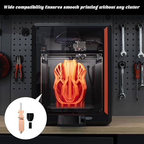 AD5X Nozzle,for Flashforge AD5X Nozzle Components, 2 Piece 3D Printer Accessory Set, Hardened Steel Nozzle Upgrade for High-Speed Printing, Compatible for Flashforge AD5X 3D Printers
