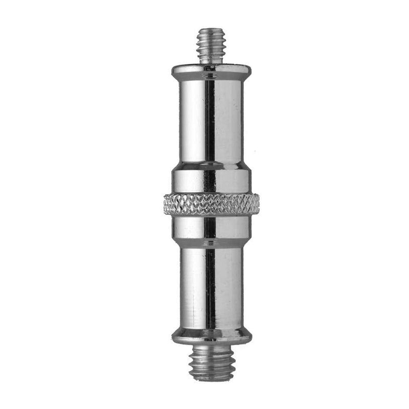 [Australia - AusPower] - 2 Pieces Standard 1/4 to 3/8 inch Metal Male Convertor Threaded Screw Adapter Spigot Stud for Studio Light Stand, Hotshoe/Coldshoe Adapter, Ball Head, Wireless Flash Receiver, Trigger 