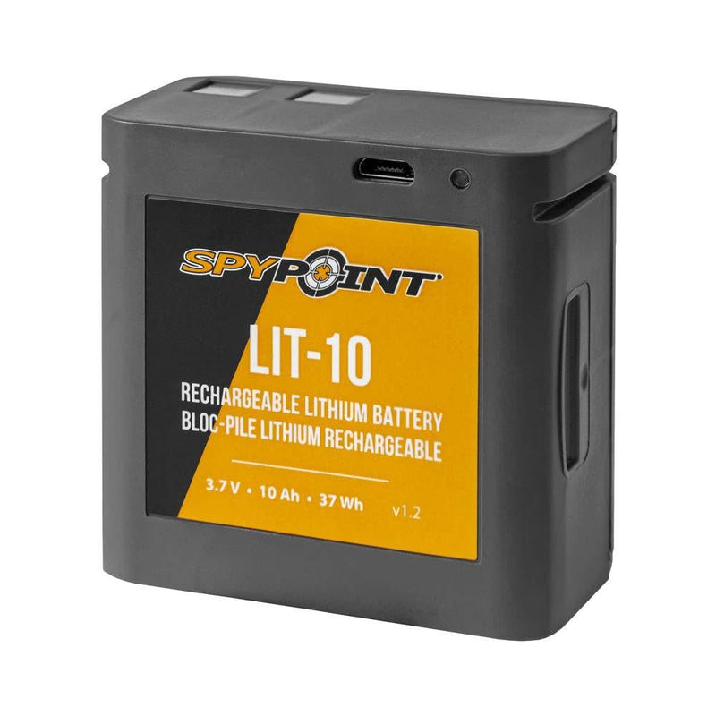 [Australia - AusPower] - SPYPOINT LIT-10 3.7V Rechargeable Lithium Battery LINK-MICRO | CELL-LINK 10 200mAh for Cellular Trail Cameras with Charging Power Cable Included | Cell Cameras for hunting Lithium Battery 
