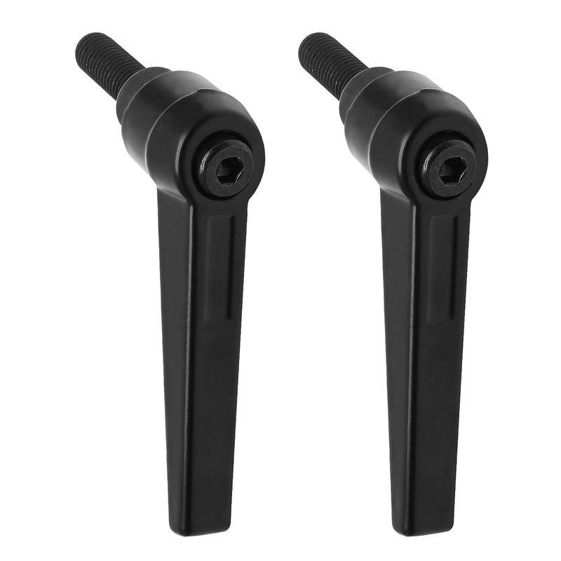 [Australia - AusPower] - 2pcs Adjustable Clamping Lever Knob, M8 x 25mm Male Thread Adjustable Handles Push Button Ratchet Lever Knob, Threaded Bolt Handle Replacement 