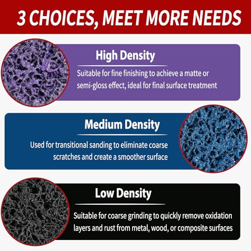 50 mm CSD disc sanding discs, 30 pieces, purple cleaning disc set with 6 mm shaft, nylon flex discs, removal of paint, rust, varnish and scale reliable DE-30pcs-Purple