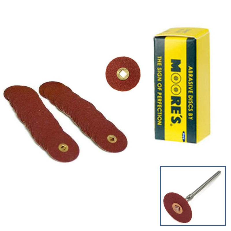 [Australia - AusPower] - E C Moore's Adalox Coarse 7/8" Sanding Disc Snap On Metal Center Pack of 50 