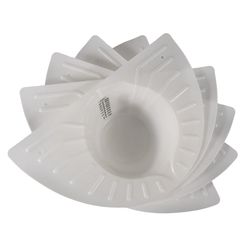 [Australia - AusPower] - Graduated Specimen Collector Pans [Pack of 5] Toilet Nursing Hat for Urine, Vomit & Stool Collection Fits Over Toilets and Commodes - 30 oz for Women and Elderly (5) 