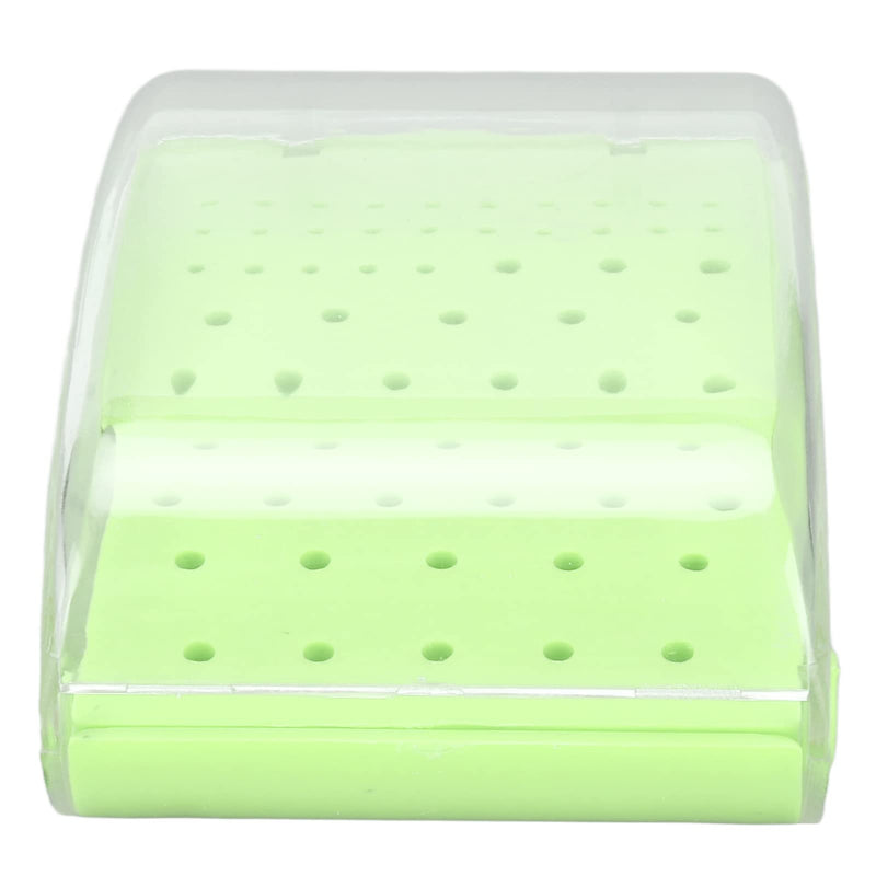 [Australia - AusPower] - Bur Autoclavable Case Organizer, 60 Hole Burs Holder with Cover Case, Burs Holder Burs Drill, Organizer Box Dentist Tool for Hospital (Green) Green 