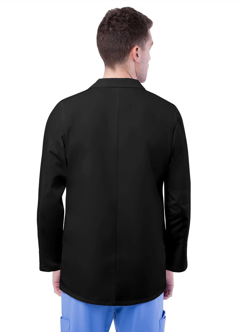 Adar Universal Unisex Lab Coats - Classic 31" Consultation Lab Coat Large Black