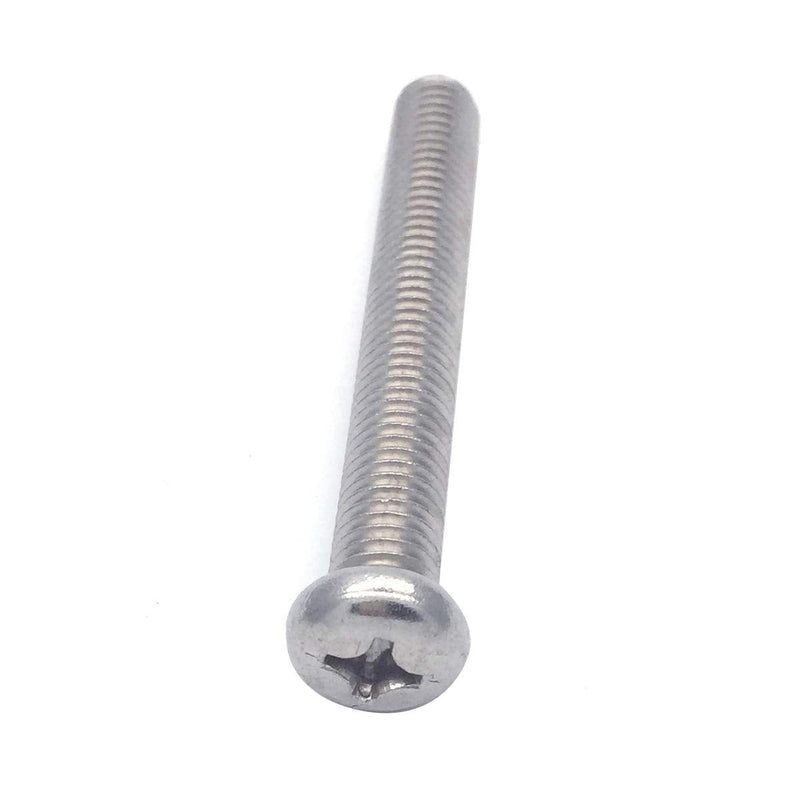 [Australia - AusPower] - M8-1.25 x 60mm 304 Stainless Steel Cross Phillips Machine Screw Bolt for Samsung KS8000 Series TV Wall Mount Bracket, Fully Threaded 25pcs M8-1.25 x 60mm 