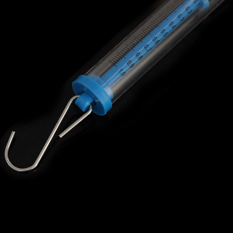[Australia - AusPower] - Spring Scale TAODAN 5PCS 5 Sizes Scientific Plastic Transparent Tubular Spring Balance, Hanging Tube Spring Scale, 1N, 5N, 10N, 20N, 30N 