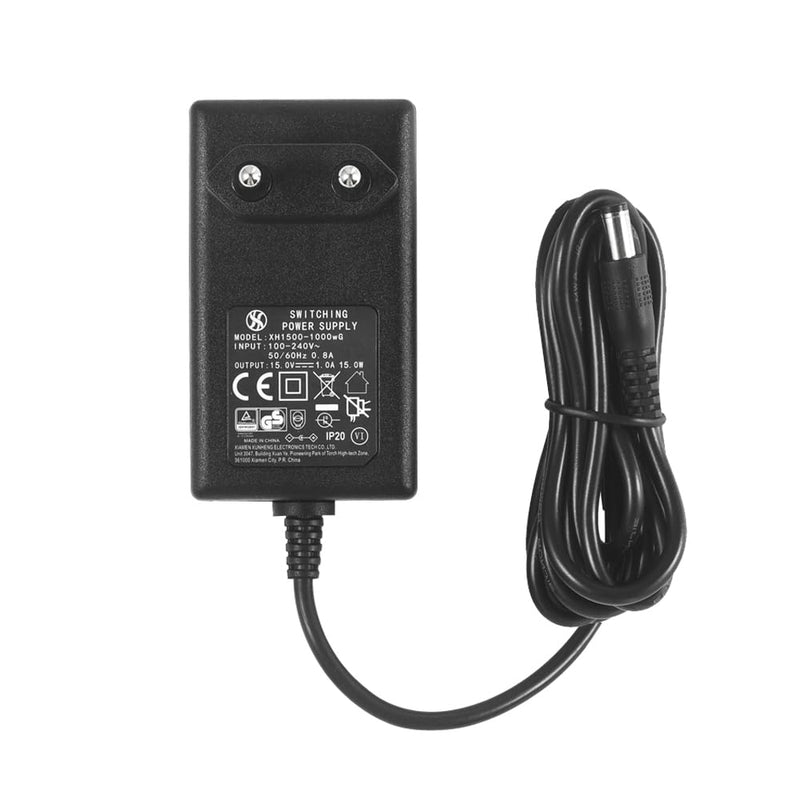 DC 15V 1A 1000mA Power Supply Adapter, Plug 5.5 mm x 2.1 mm with Selectable 5.5 mm x 2.5 mm, 3.5 mm x 1.35 mm Plug Tips 15 V, 1 A (single)