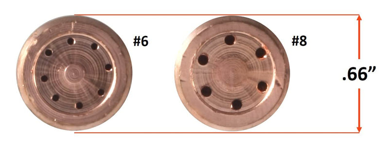 SÜA - Heating Nozzle/Rosebud 8-MFN-1 Replacement for 100 Series Victor torch handles. Oxy/Propane Size: #8 (8-MFN-1)
