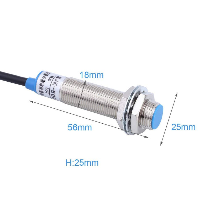 [Australia - AusPower] - DONGKER Digital LED Tachometer,AC 110V 220V 4Bit Digital Speed Meter High Precision RPM Speed Meter with Proximity Switch Sensor 