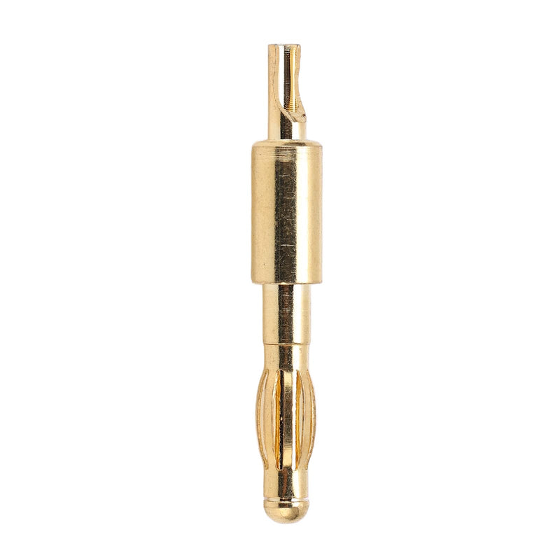 [Australia - AusPower] - Banana Plug 4mm Male Solder Type Gold Plated Connector 10pcs for DIY Electrical Testing 