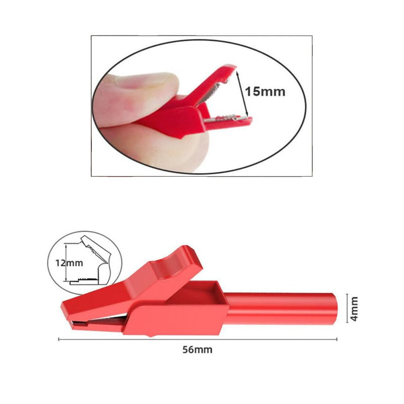 [Australia - AusPower] - Replacemen Push-on Alligator Clips for Multimeter Test Lead,5 Pcs 