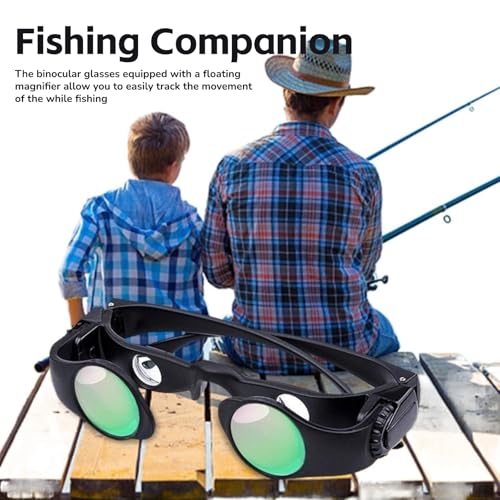 Yoidesu Hands Binocular Glasses for Fishing Bird Watching, HD Optical Lens Portable Binoculars and Opera Glasses, 8X Magnification, Adjustable Focus Distance, Fishing Companion