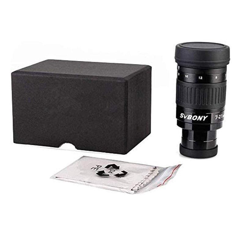 [Australia - AusPower] - SVBONY SV135 Zoom Eyepiece, Zoom 7 to 21mm 1.25 Inch Telescope Eyepiece, 6 Element 4 Group Telescope Accessories for Astronomic Telescopes Visual 7-21mm 