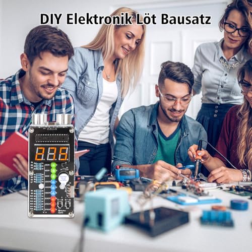 HC-SR04 Ultrasonic Rangefinder Soldering Kit for School | With LED display, DIY distance sensor soldering kit kit, mint soldering learning for home, school and daily use
